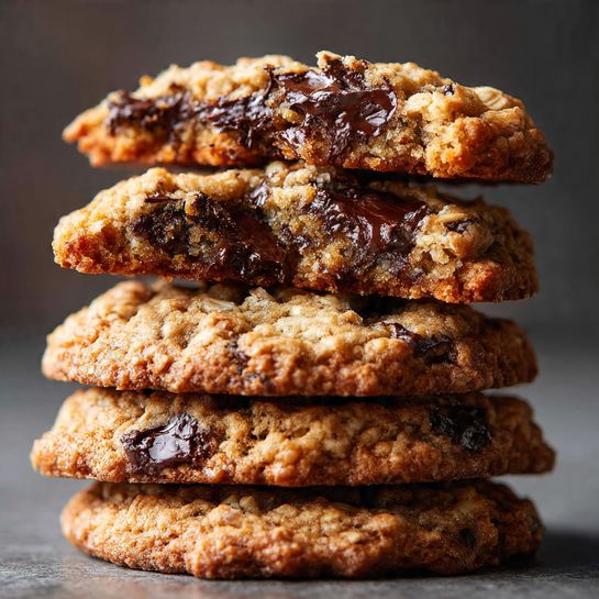 Oatmeal Banana Chocolate Breakfast Cookies Recipe - Recipe Image