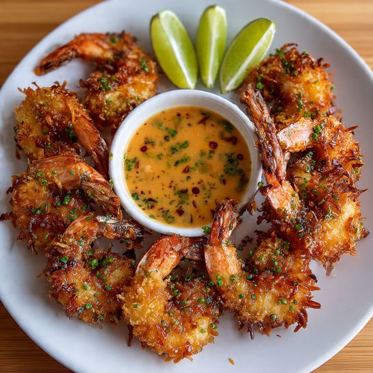 Coconut Shrimp with Lime Chili Dip Recipe - Recipe Image