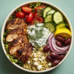 Ultimate Grilled Chicken Salad Bowl with Tzatziki Recipe