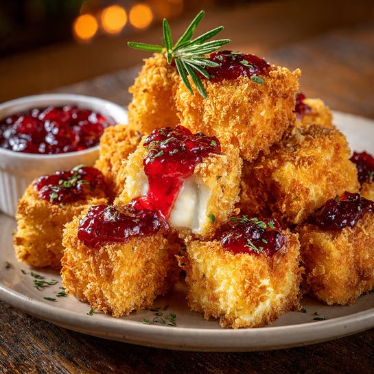 Sweet Potato & Apple Crostini with Cranberry Whipped Feta Recipe - Recipe Image