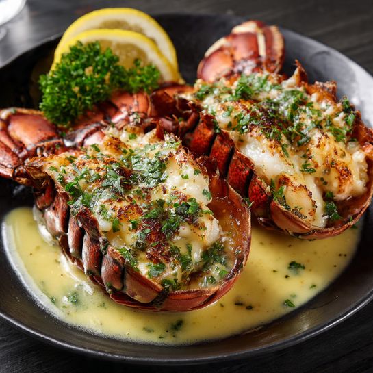 Creamy Garlic Butter Lobster Tails Recipe