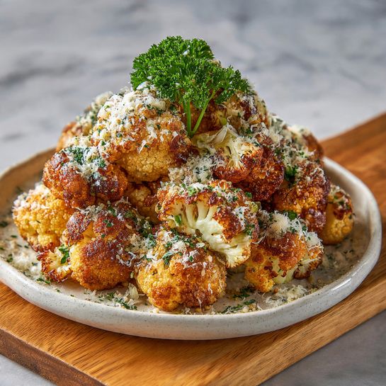 Crispy Parmesan Roasted Cauliflower Recipe
