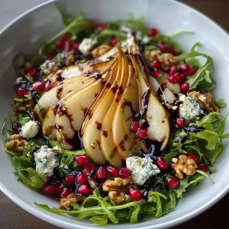 Arugula Salad with Pear, Feta & Walnuts Recipe