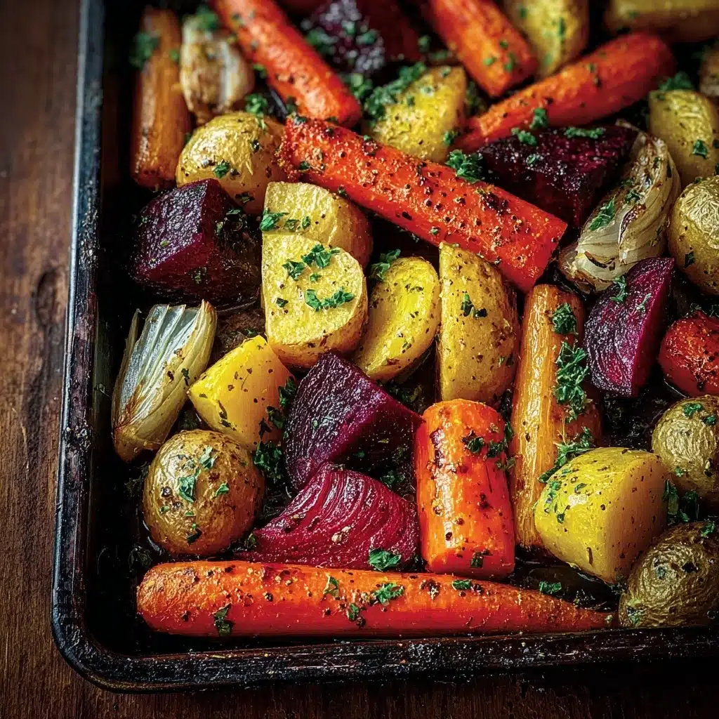 Honey Dijon Roasted Root Vegetables Recipe - Recipe Image