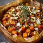 & Sweet Potato with Feta & Walnut Crunch Recipe