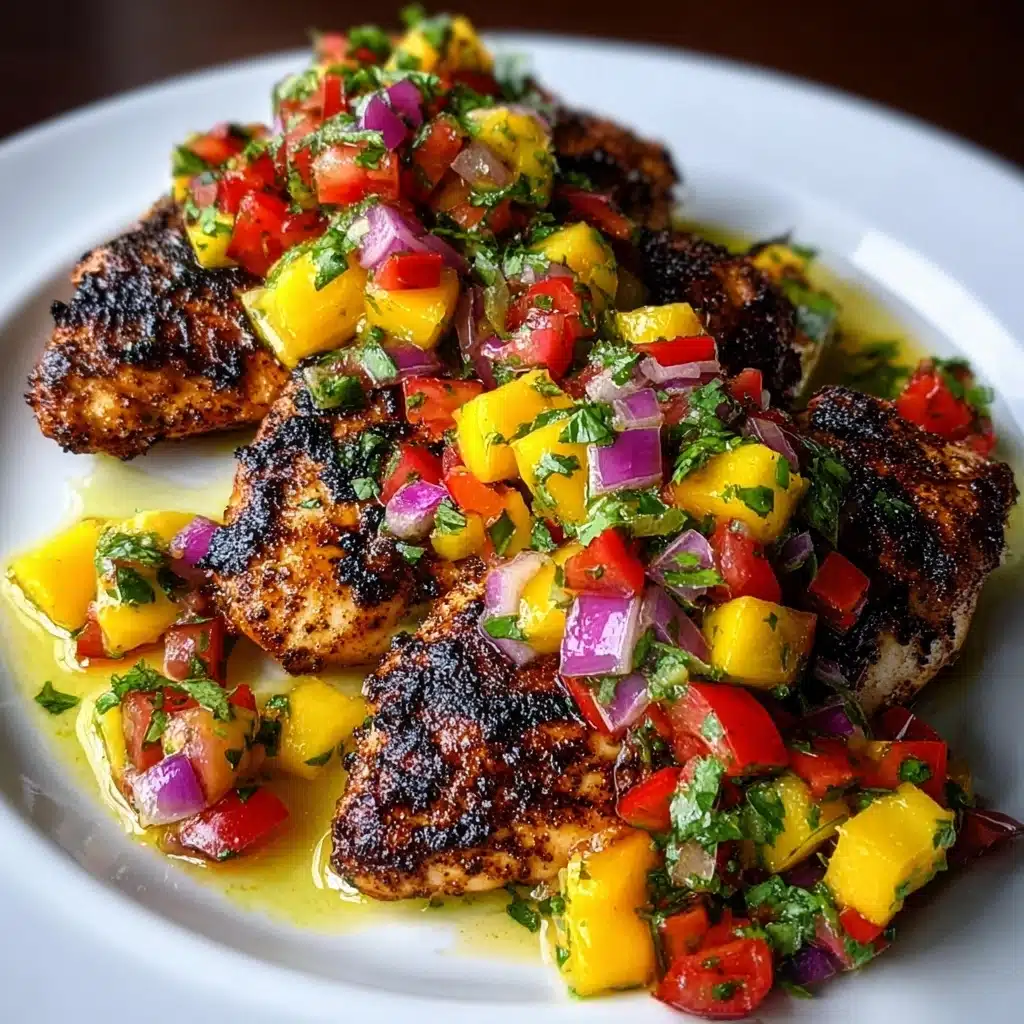 Fiesta Lime Chicken with Mango Salsa Recipe - Recipe Image
