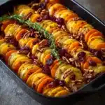 Squash Bake with Maple-Cranberry Drizzle Recipe