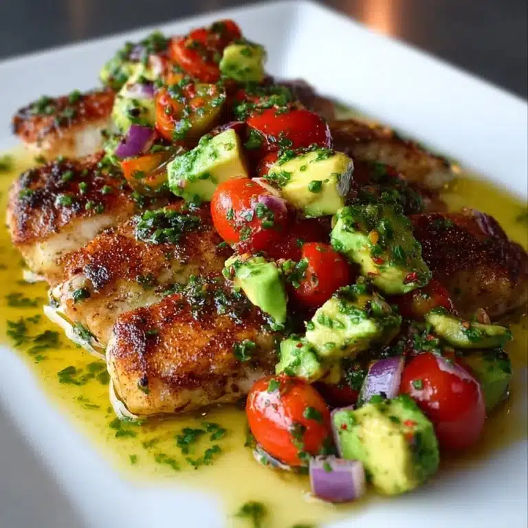 Fiesta Lime Chicken with Avocado Salsa Recipe