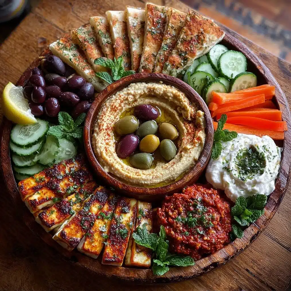 Mediterranean Mezze Tapas Entertaining Table Recipe - Recipe Image