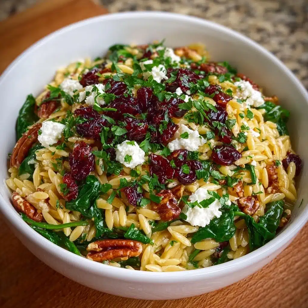 Cranberry & Goat Cheese Orzo Salad Recipe - Recipe Image