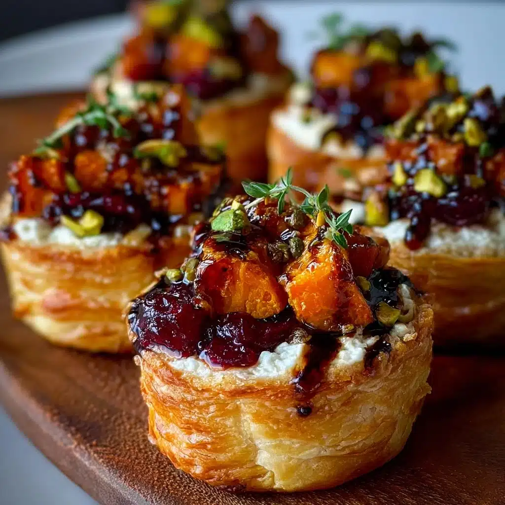 artlets with Cranberry Pistachio Drizzle Recipe - Recipe Image