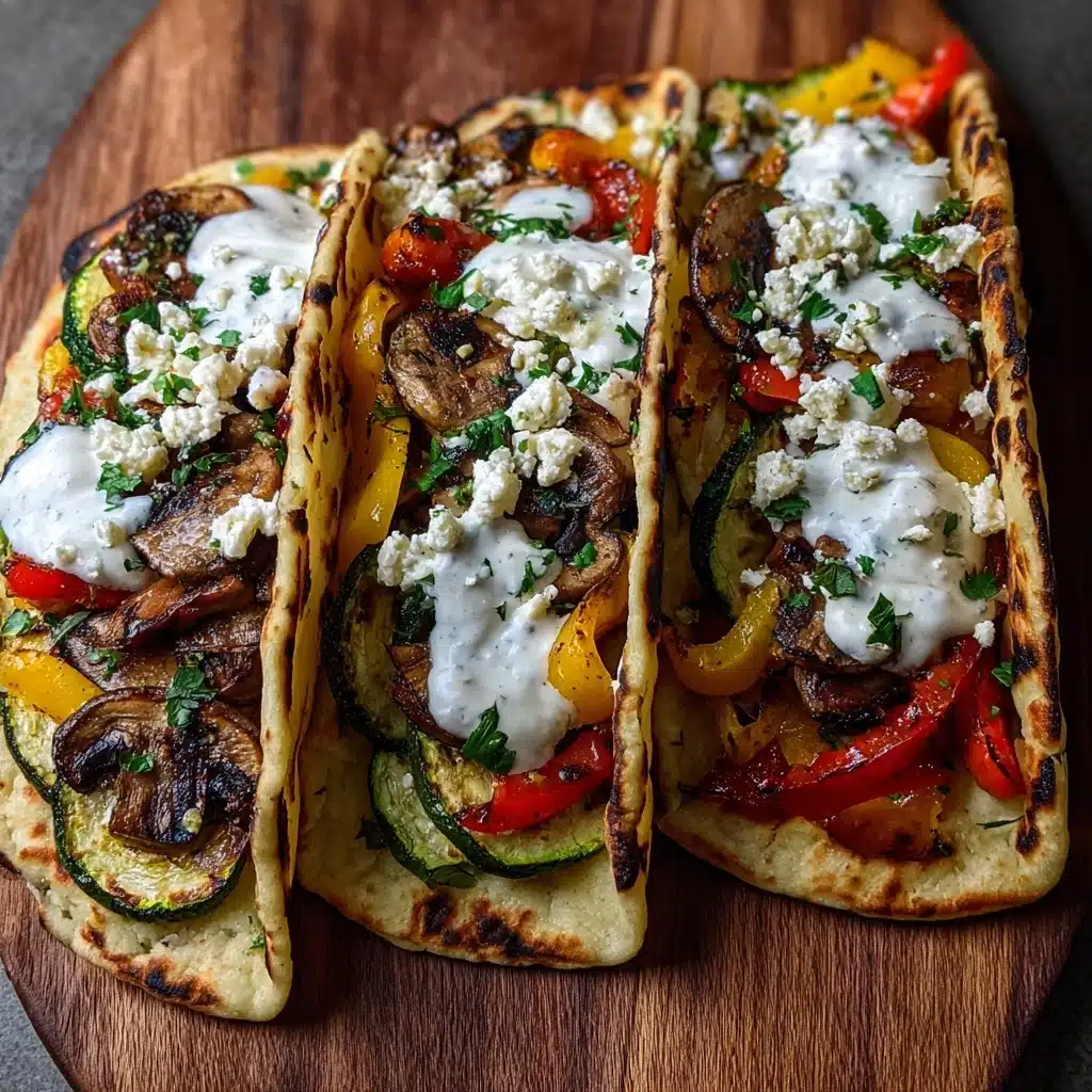 Grilled Mediterranean Veggie Quesadillas Recipe - Recipe Image