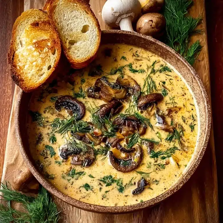Hungarian Mushroom Soup Recipe