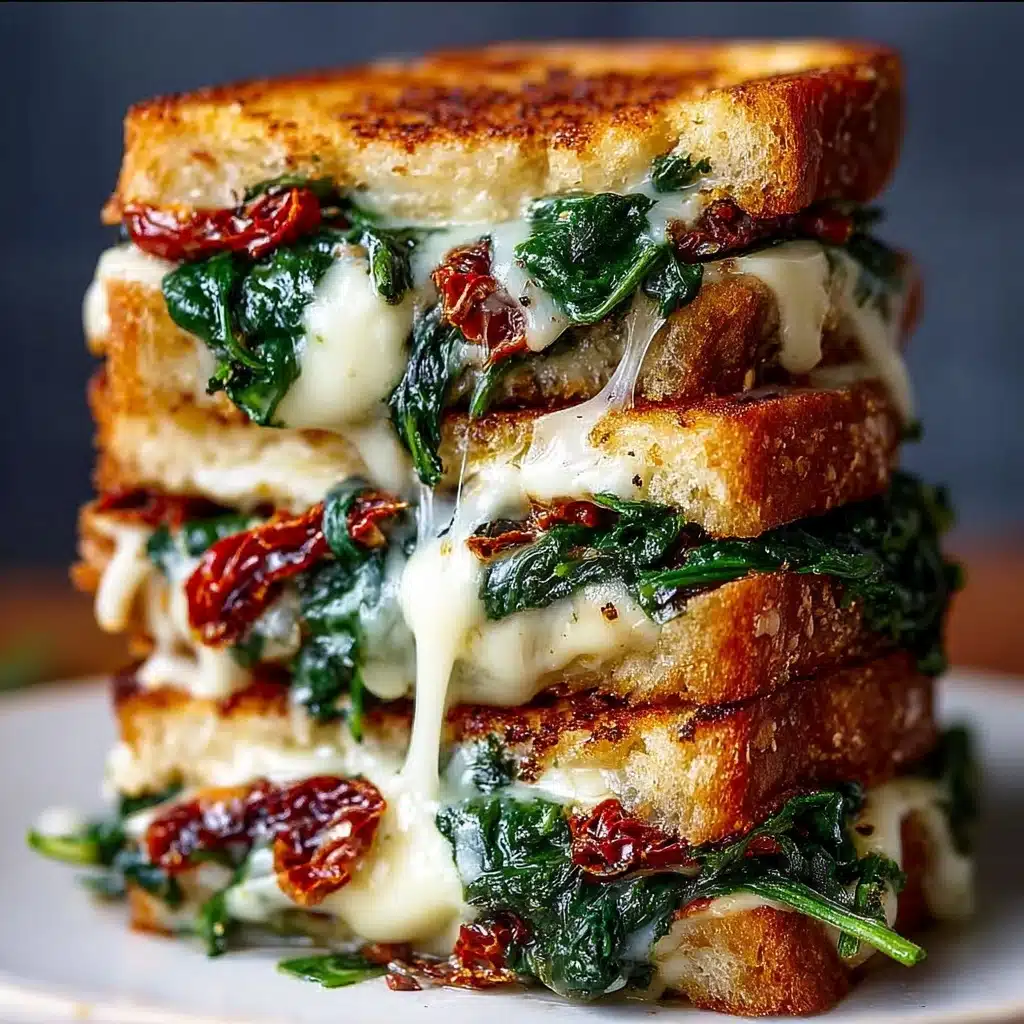 Sun-Dried Tomato, Spinach & Ricotta Grilled Cheese Recipe