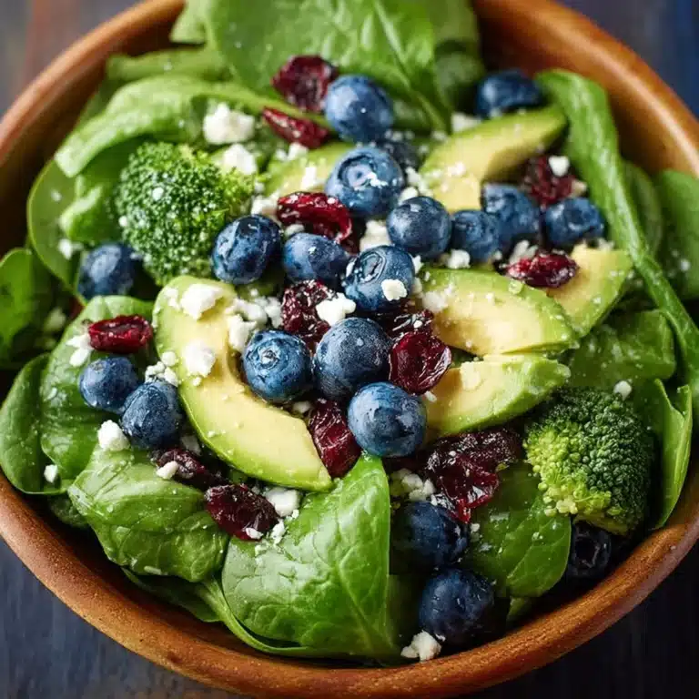 Blueberry Broccoli Spinach Salad Recipe