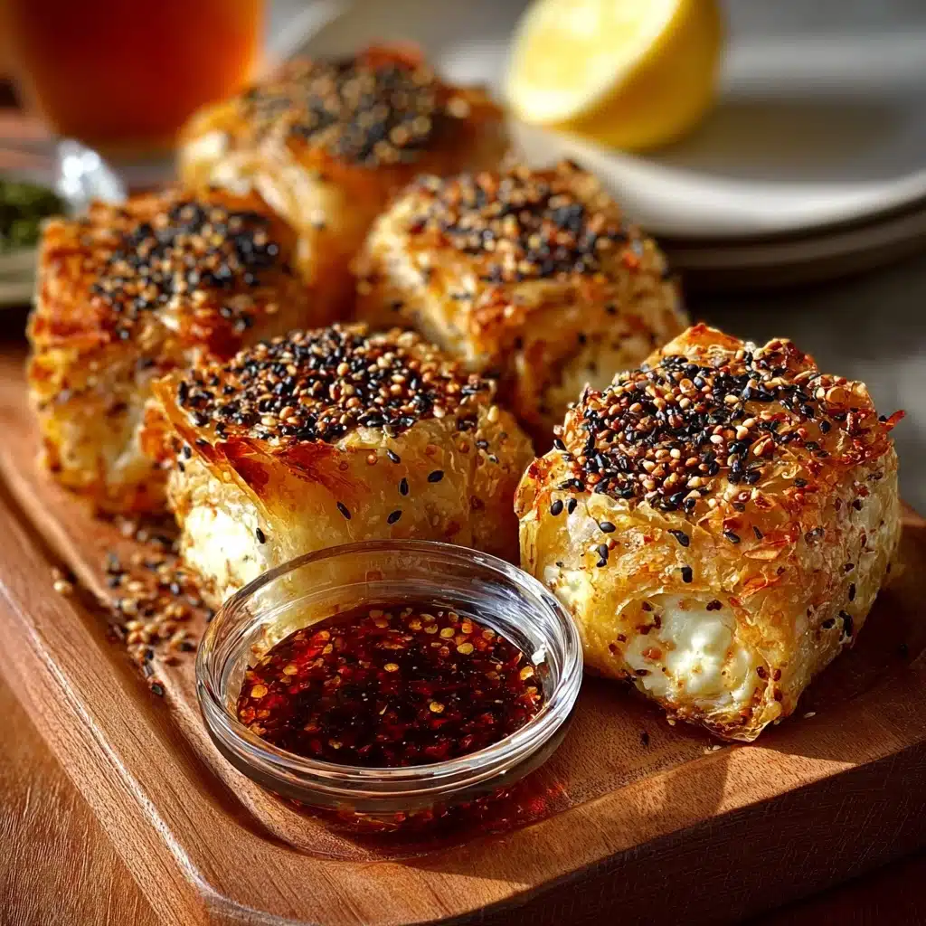Crispy Baked Feta Rolls with Hot Honey Recipe - Recipe Image
