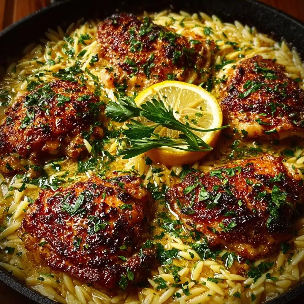 Lemon Herb Chicken Orzo Recipe - Recipe Image