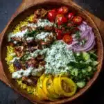 Greek Chicken Gyro Bowls with Lemon Herb Sauce Recipe
