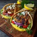 Greek Chicken Wraps with Hummus Recipe