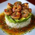 ado Rice Stack with Cilantro Honey Sauce Recipe