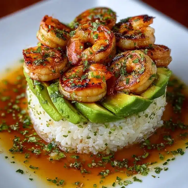 ado Rice Stack with Cilantro Honey Sauce Recipe