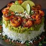 Rice Stack with Cilantro Jalapeño Sauce Recipe