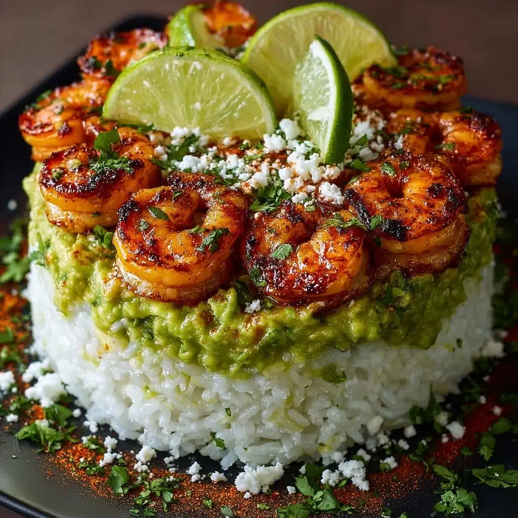 Rice Stack with Cilantro Jalapeño Sauce Recipe