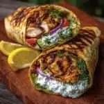 ki Wraps with Creamy Cucumber Feta Sauce Recipe