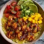Spicy Mango Chili Shrimp Orzo Bowl Recipe