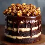 Sticky Chocolate Caramel Turtle Layer Cake Recipe
