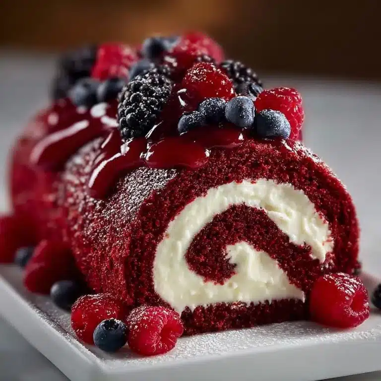 Red Velvet Cake Roll Recipe