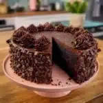 Rich Double Chocolate Cake with Moist Filling Recipe