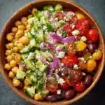 Mediterranean Chickpea Avocado Salad Recipe