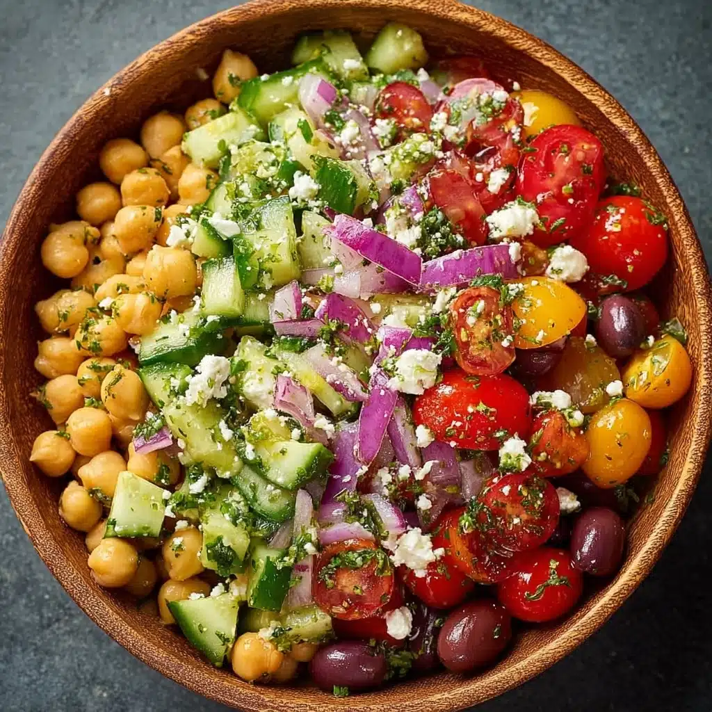 Mediterranean Chickpea Avocado Salad Recipe - Recipe Image