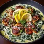 Creamy Lemon Spinach Chicken Recipe