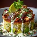 Cauliflower Rice Stack with Yogurt Sauce Recipe