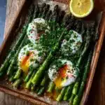 Crispy Roasted Asparagus with Burrata & Lemon Zest Recipe