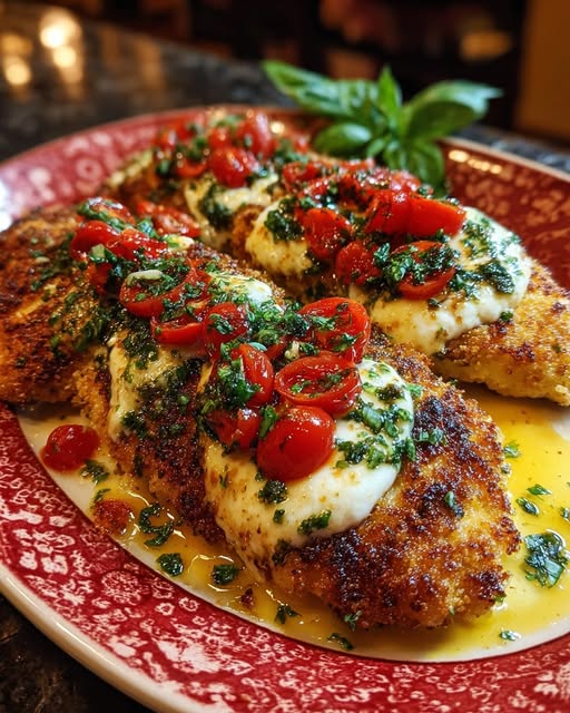 tlets with Tomato and Mozzarella Topping Recipe - Recipe Image