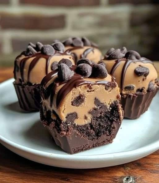 Cookie Dough Brownie Cups Recipe