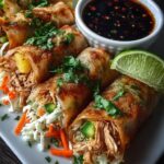 Crispy Pineapple Jalapeño Chicken Rice Paper Wraps Recipe