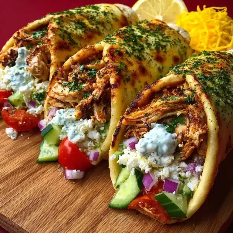 Mediterranean Chicken Wraps with Feta Cream & Citrus Recipe