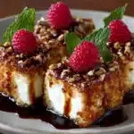 Pecan-Crusted Brie Bites with Raspberry Chili Honey Glaze Recipe