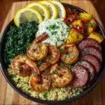 Garlic Shrimp & Sausage Power Bowl Recipe