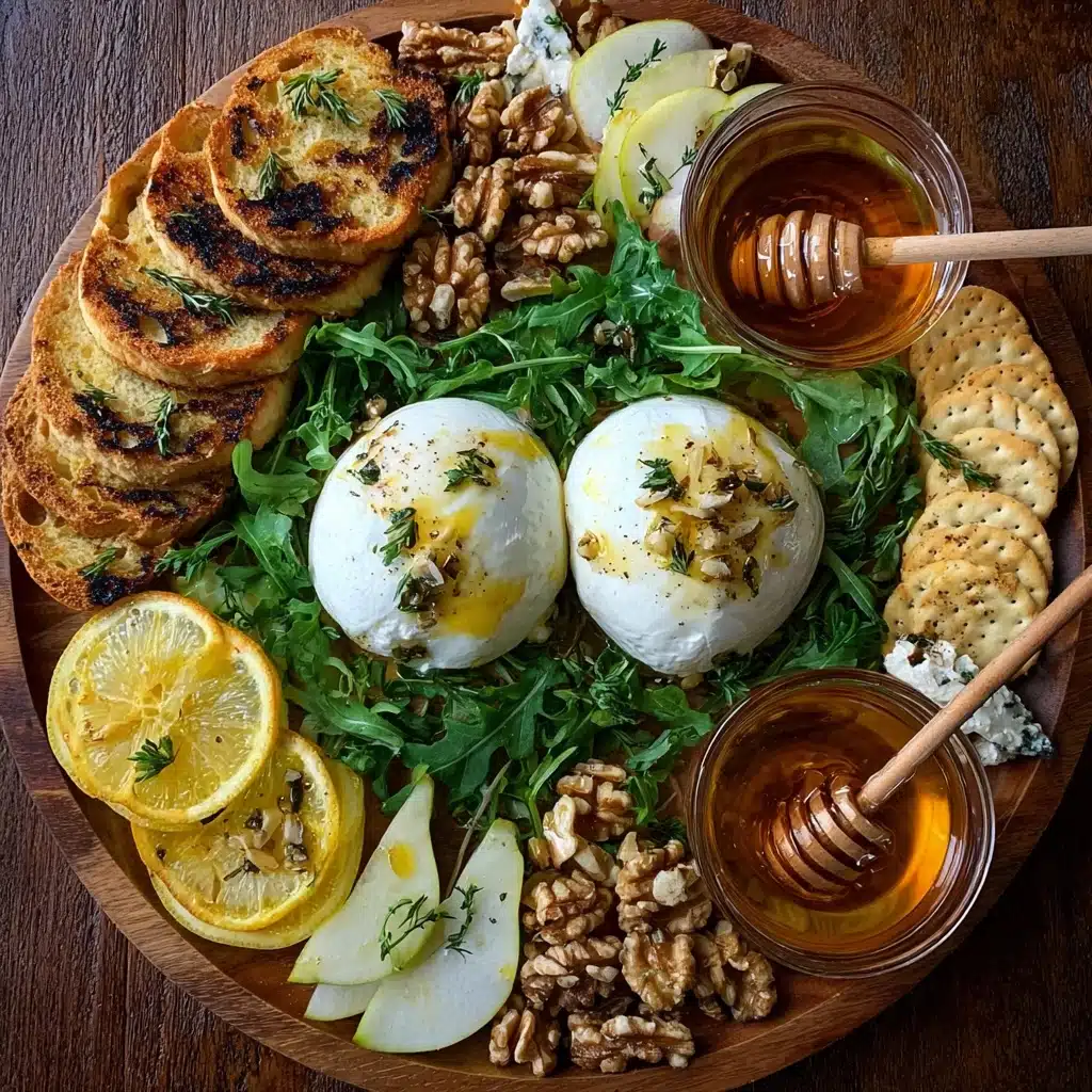 Pear with Walnut Burrata Tapas Platter Recipe