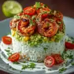 cado Rice Stack with Cilantro Lime Sauce Recipe