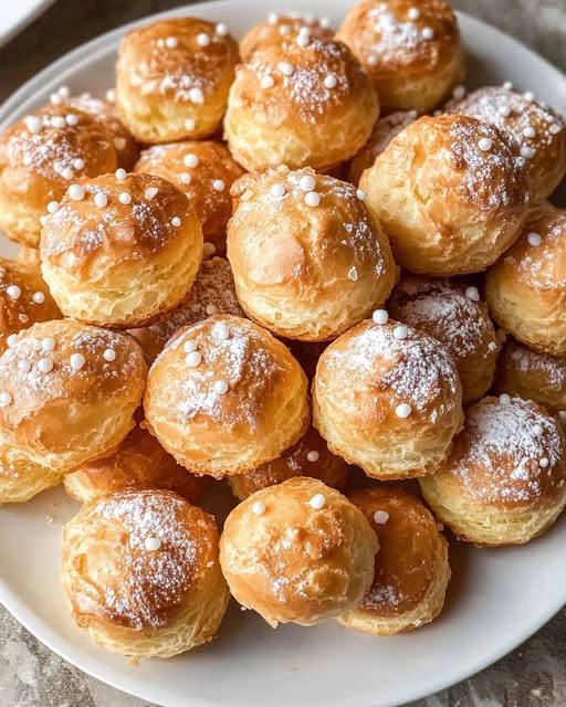 French Chouquettes (Sugar Puffs) Recipe - Recipe Image