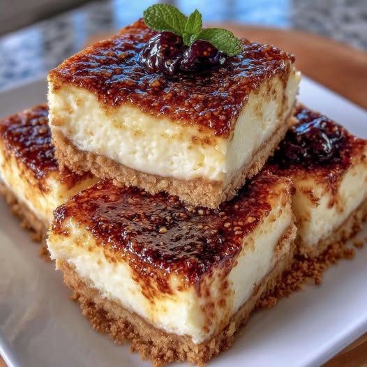 Crème Brûlée Cheesecake Bars Recipe