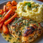 Mashed Potatoes and Honey Butter Carrots Recipe