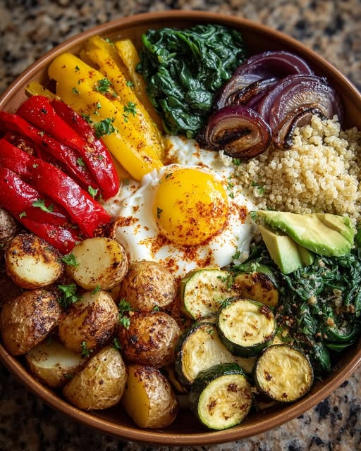 Savory Veggie Breakfast Bowl Recipe