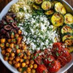 Crispy Chickpea & Zucchini Feta Bowl Recipe